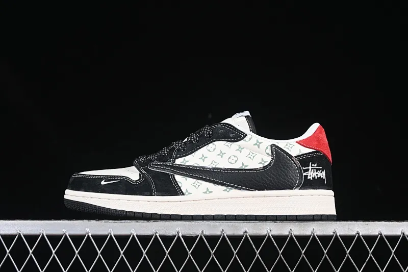 All categories Air Jordan Jordan series basketball shoes Air Jordan 1 Low high-end customized low-top sneakers Travis Scott x Fragment Design x Air Jordan 1 Low OG SP Joe 1 Stusi co-branded black pebble pattern low-top cultural casual sneakers XZ6188-770
